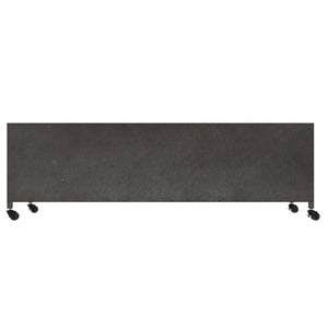 Silberner TV-Schrank 110 cm aus Eisen
