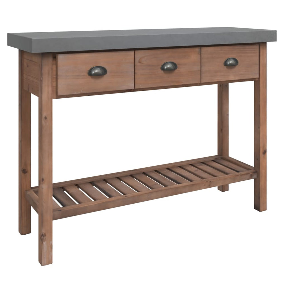 Massivholz Konsolentisch, 110cm