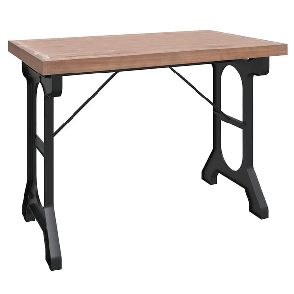 Esstisch Massivholz Tanne Eisen 110 cm