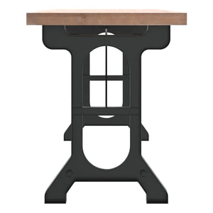 Esstisch Massivholz Tanne Eisen 110 cm