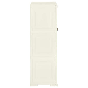 Kunststoffschrank Holzdesign Vanilleeis 125cm