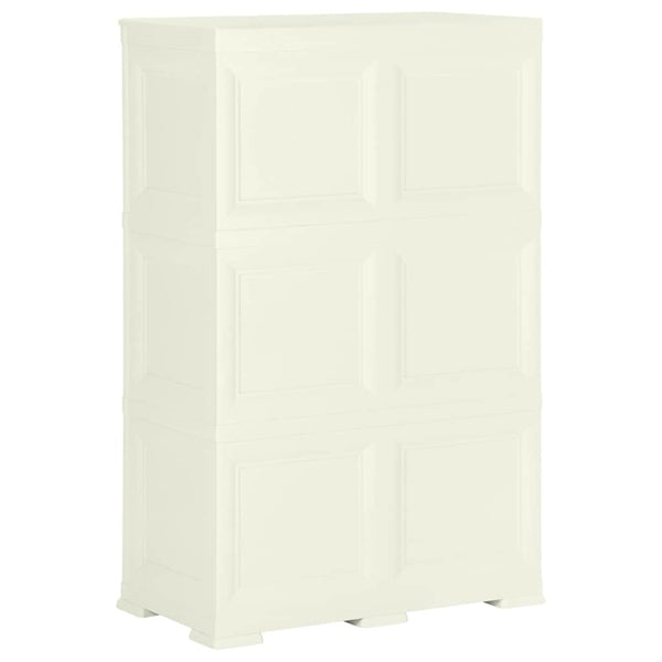 Kunststoffschrank Holzdesign Vanilleeis 125cm