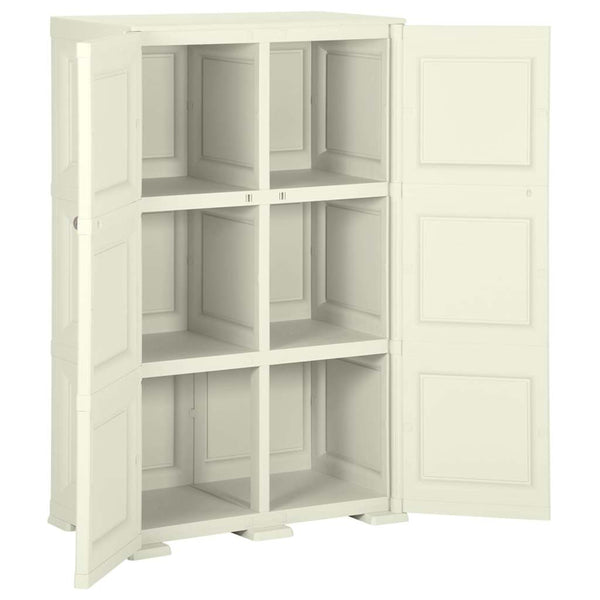 Kunststoffschrank Holzdesign Vanilleeis 125cm