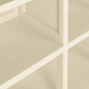Kunststoffschrank Holzdesign Angora-Weiß 79x43x125cm