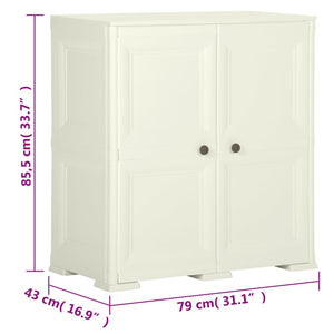 Kunststoffschrank Holzdesign Vanilleeis
