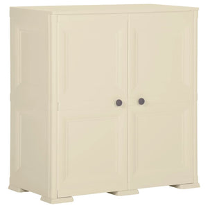 Kunststoffschrank Holzdesign Angora-Weiß 79 cm