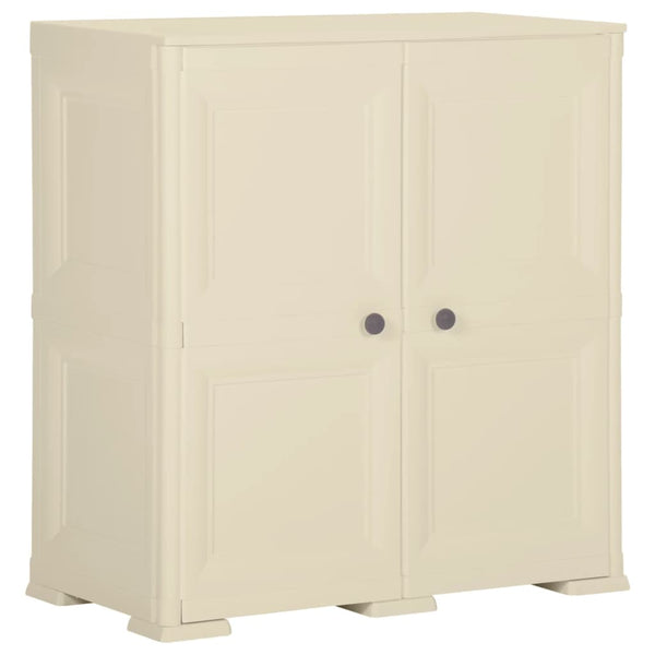 Kunststoffschrank Holzdesign Angora-Weiß 79 cm