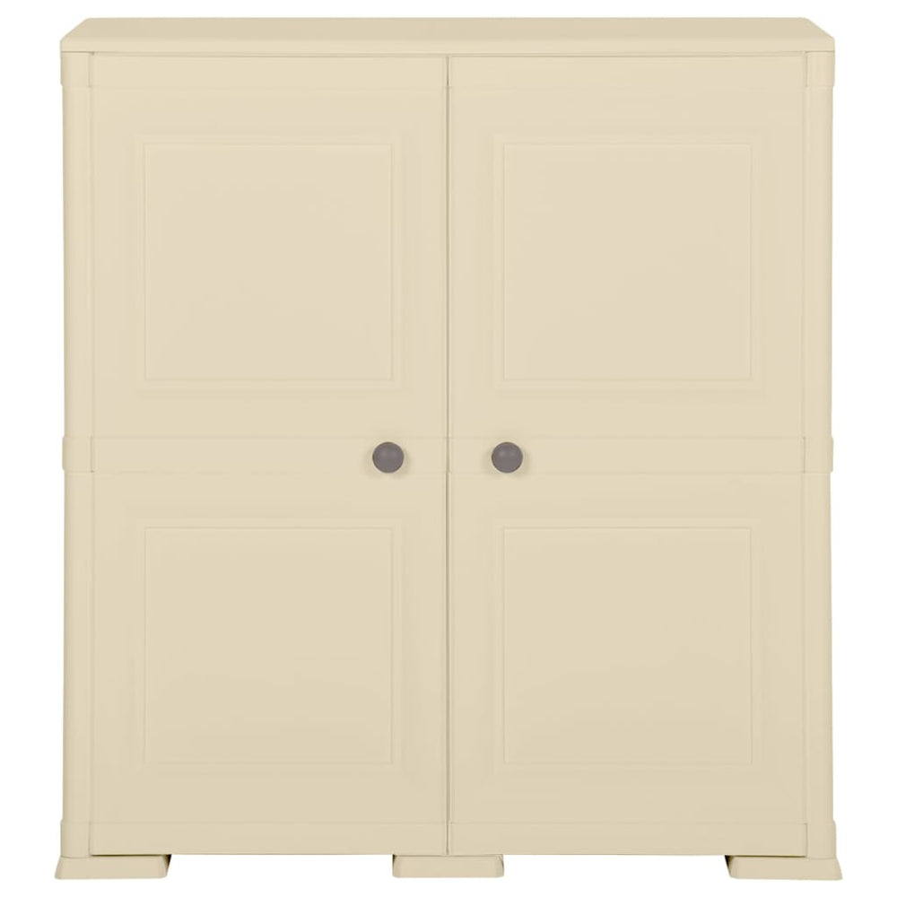 Kunststoffschrank Holzdesign Angora-Weiß 79 cm