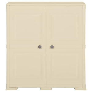 Kunststoffschrank Holzdesign Angora-Weiß 79 cm