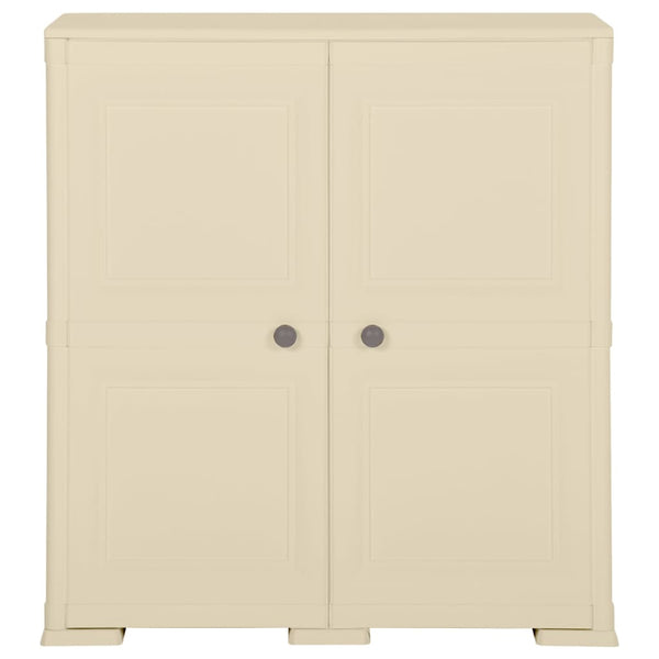 Kunststoffschrank Holzdesign Angora-Weiß 79 cm