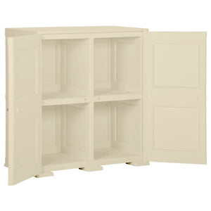 Kunststoffschrank Holzdesign Angora-Weiß 79 cm