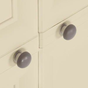 Kunststoffschrank Holzdesign Angora-Weiß 79 cm