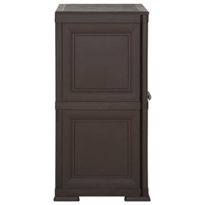 Kunststoffschrank Holzdesign Braun 79x43x85,5 cm