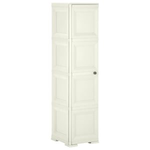 Kunststoffschrank Holzdesign Vanilleeis 164 cm