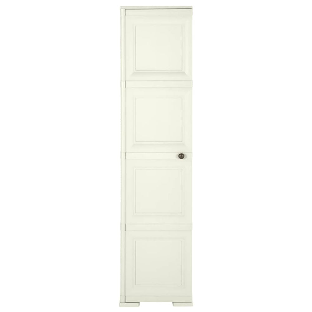 Kunststoffschrank Holzdesign Vanilleeis 164 cm