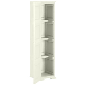 Kunststoffschrank Holzdesign Vanilleeis 164 cm