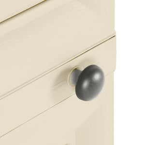 Kunststoffschrank Holzdesign Angora-Weiß 164cm