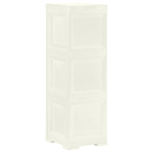 Kunststoffschrank Holzdesign Vanilleeis 40x43x125 cm