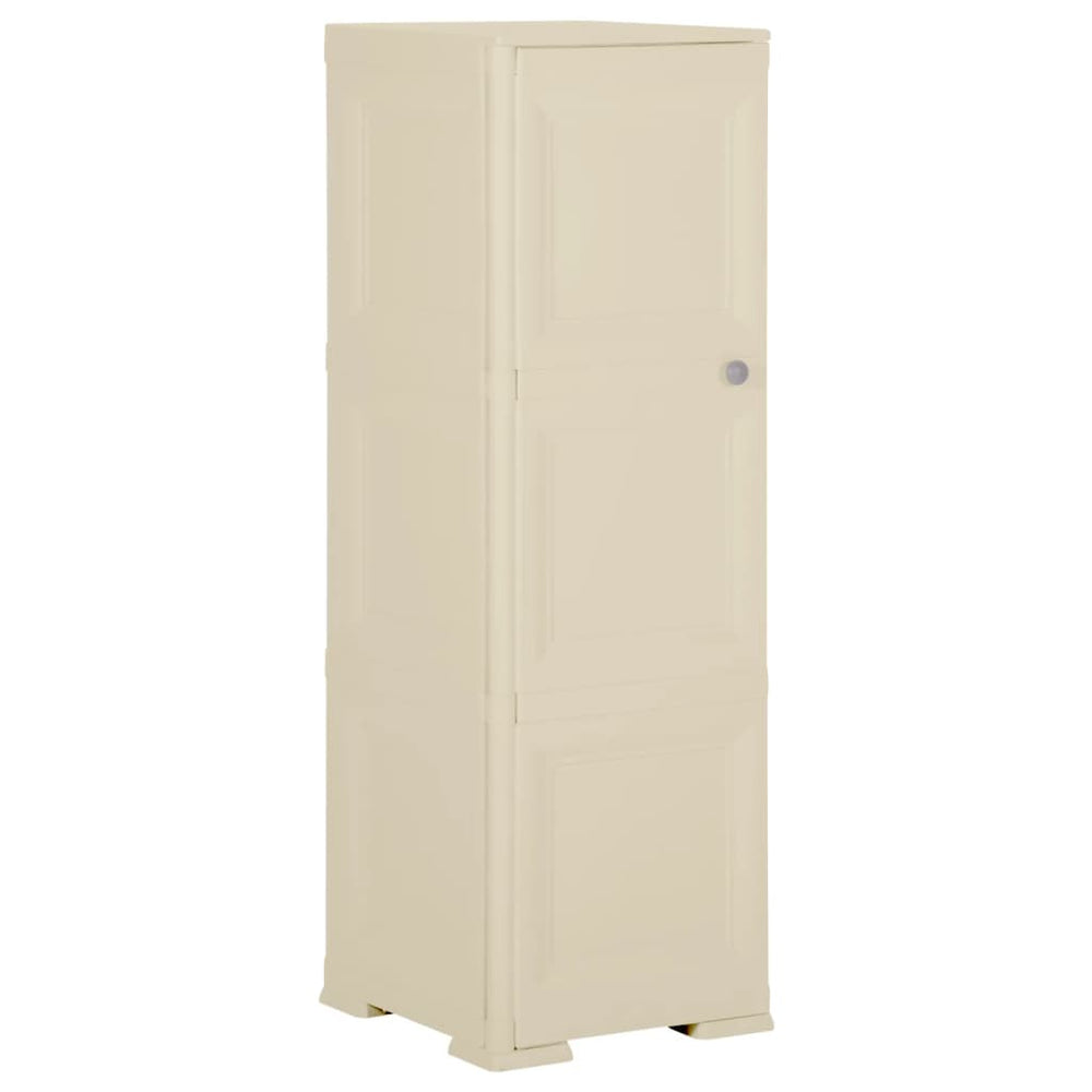 vidaXL Armoire en plastique 40x43x125 cm design bois blanc angora