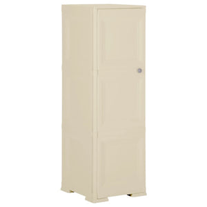 Kunststoffschrank Holzdesign Angora-Weiß 40x43x125cm
