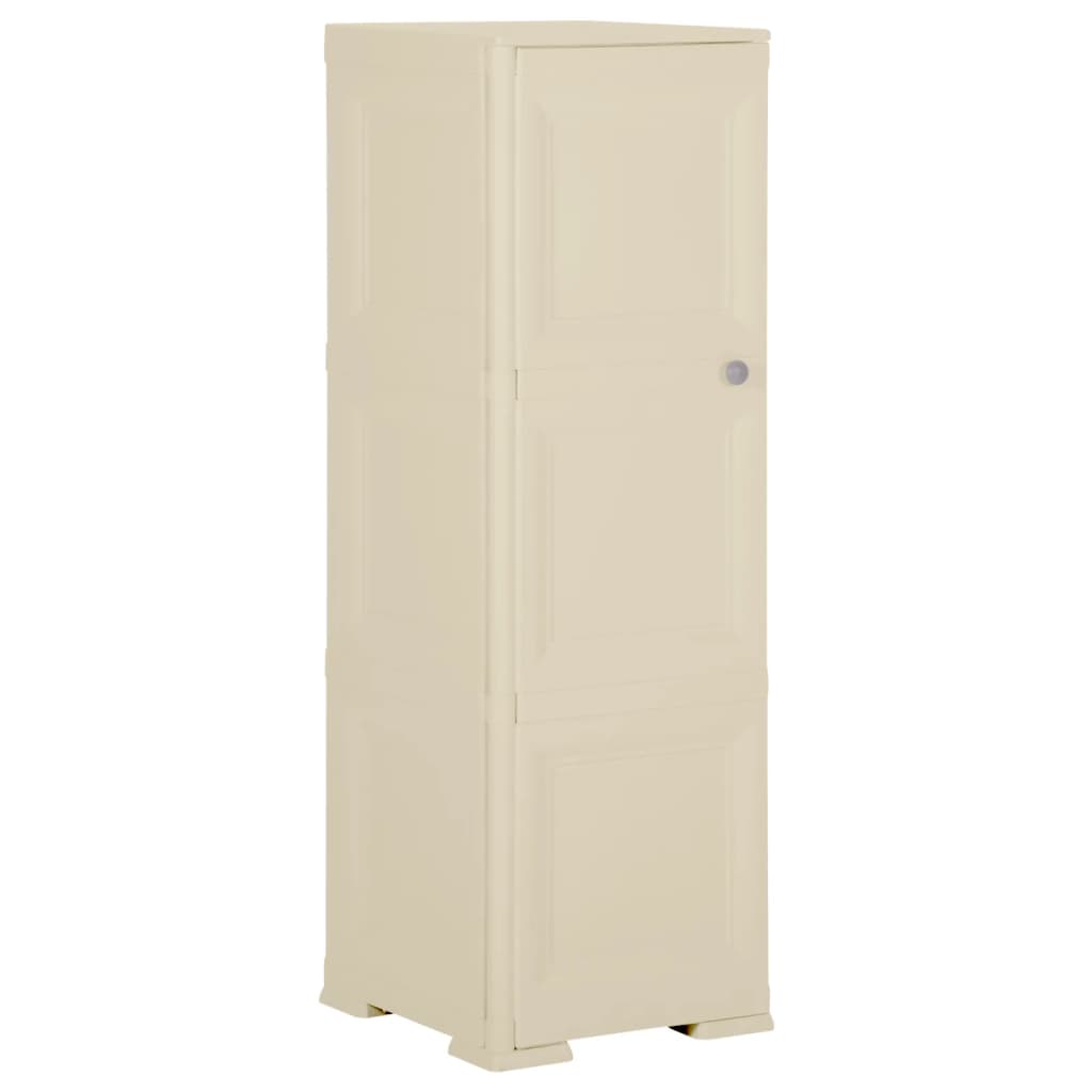 Kunststoffschrank Holzdesign Angora-Weiß 40x43x125cm