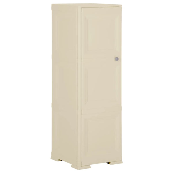 Kunststoffschrank Holzdesign Angora-Weiß 40x43x125cm
