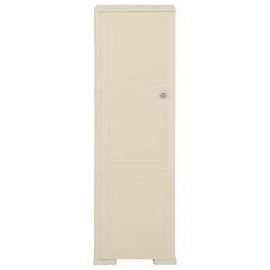 Kunststoffschrank Holzdesign Angora-Weiß 40x43x125cm