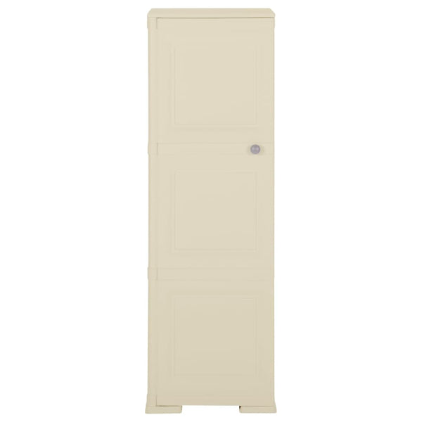Kunststoffschrank Holzdesign Angora-Weiß 40x43x125cm