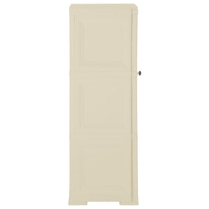 Kunststoffschrank Holzdesign Angora-Weiß 40x43x125cm
