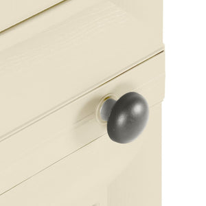 Kunststoffschrank Holzdesign Angora-Weiß 40x43x125cm