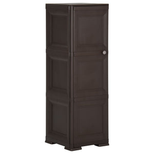 Kunststoffschrank Holzdesign Braun 40x43x125 cm