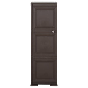 Kunststoffschrank Holzdesign Braun 40x43x125 cm