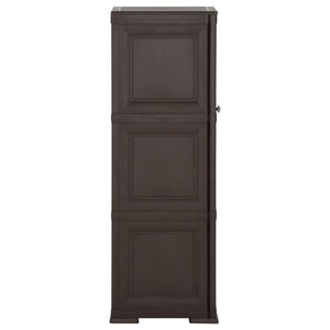 Kunststoffschrank Holzdesign Braun 40x43x125 cm