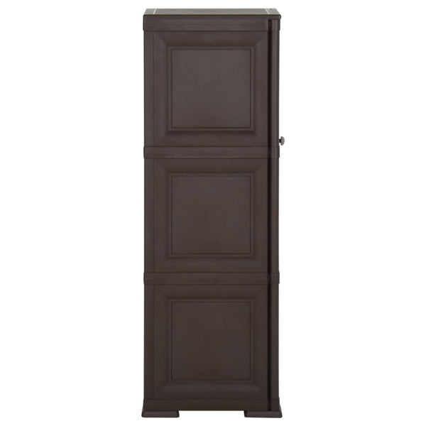 Kunststoffschrank Holzdesign Braun 40x43x125 cm