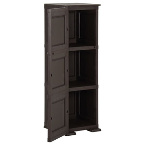 Kunststoffschrank Holzdesign Braun 40x43x125 cm