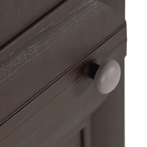 Kunststoffschrank Holzdesign Braun 40x43x125 cm