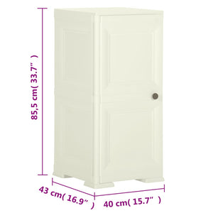 Kunststoffschrank Holzdesign Vanilleeis 85,5 cm