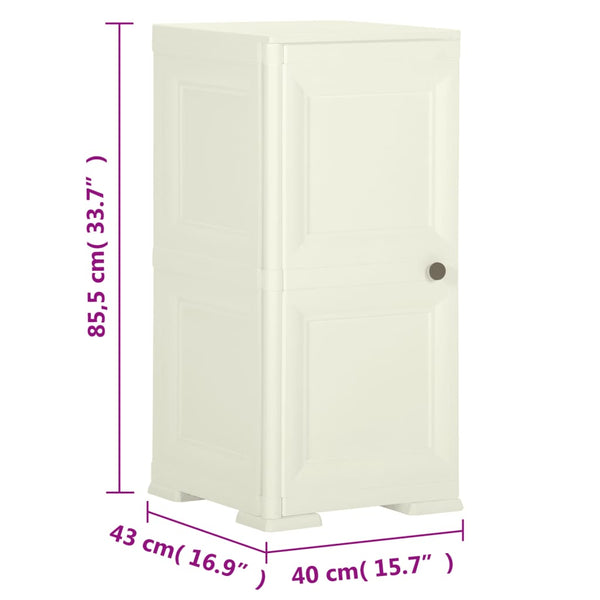 Kunststoffschrank Holzdesign Vanilleeis 85,5 cm