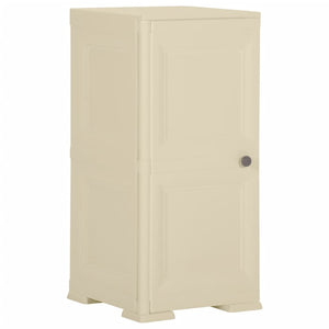 Kunststoffschrank Holzdesign Angora-Weiß 85,5cm