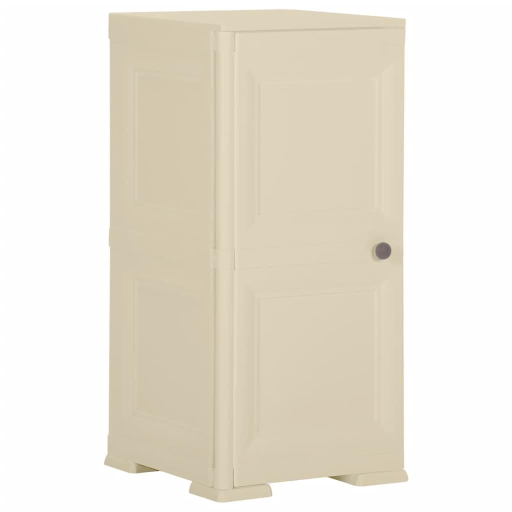Kunststoffschrank Holzdesign Angora-Weiß 85,5cm