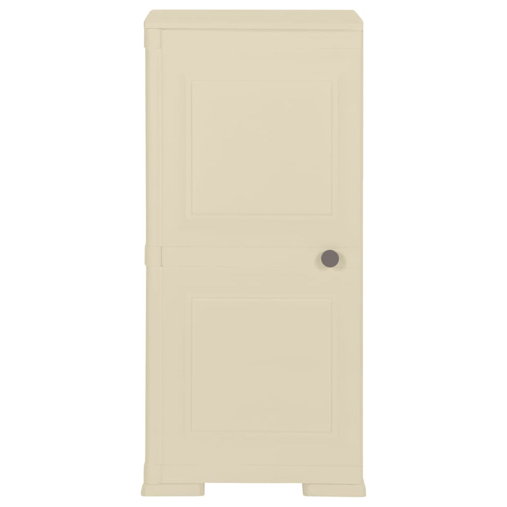 Kunststoffschrank Holzdesign Angora-Weiß 85,5cm