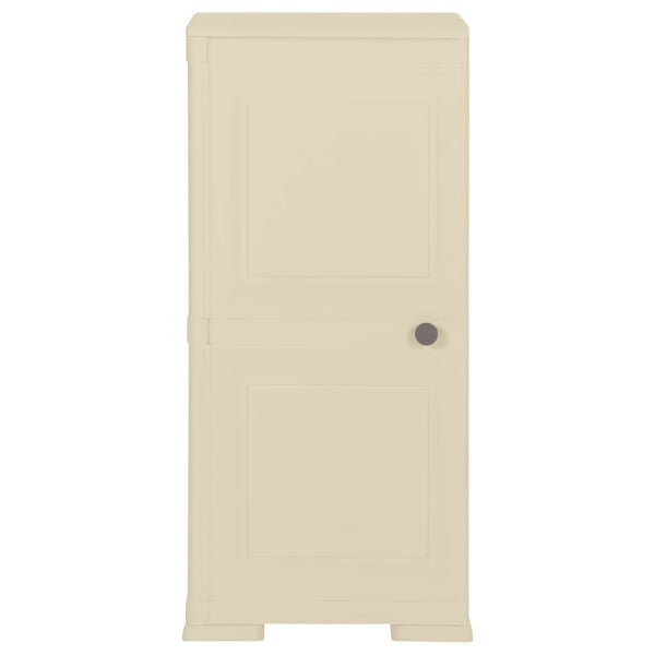Kunststoffschrank Holzdesign Angora-Weiß 85,5cm