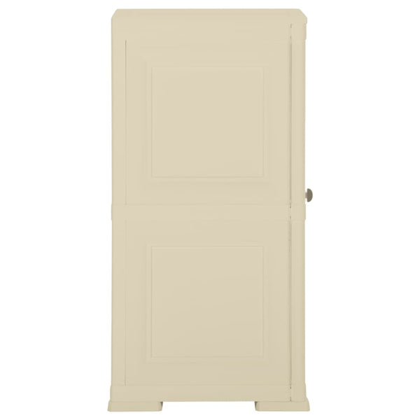 Kunststoffschrank Holzdesign Angora-Weiß 85,5cm