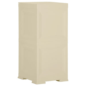 Kunststoffschrank Holzdesign Angora-Weiß 85,5cm