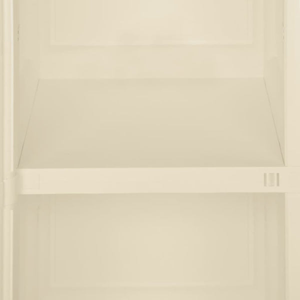 Kunststoffschrank Holzdesign Angora-Weiß 85,5cm