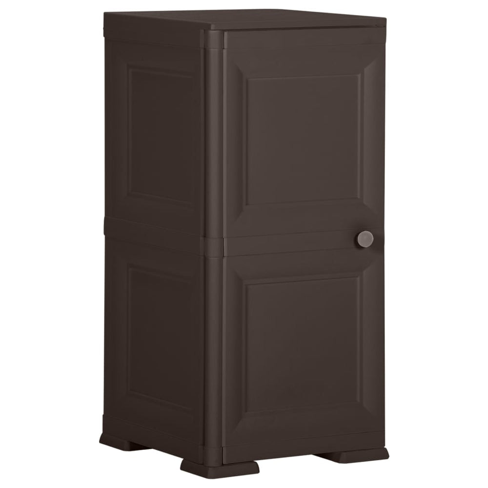 vidaXL Armoire en plastique 40x43x85,5 cm Design bois marron