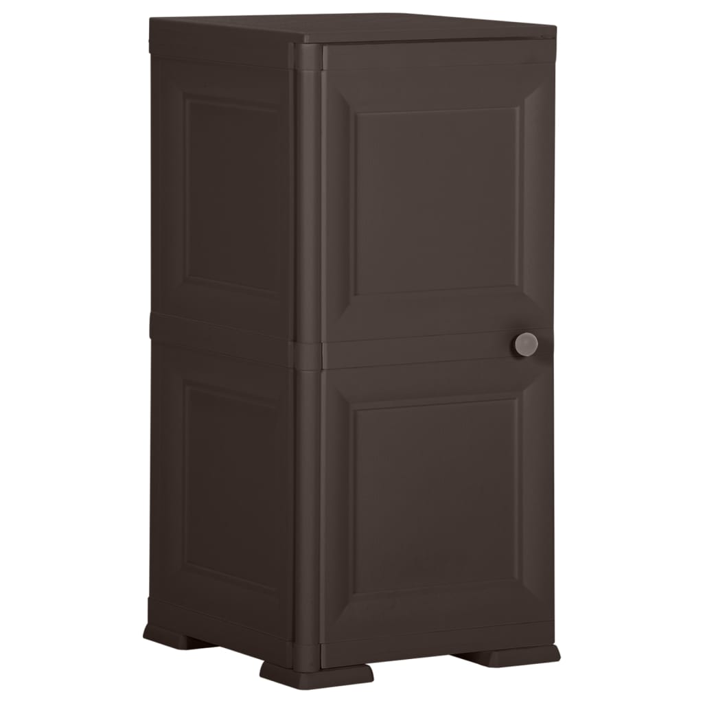 Kunststoffschrank Holzdesign Braun 40x43x85,5 cm