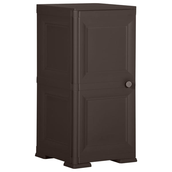 Kunststoffschrank Holzdesign Braun 40x43x85,5 cm