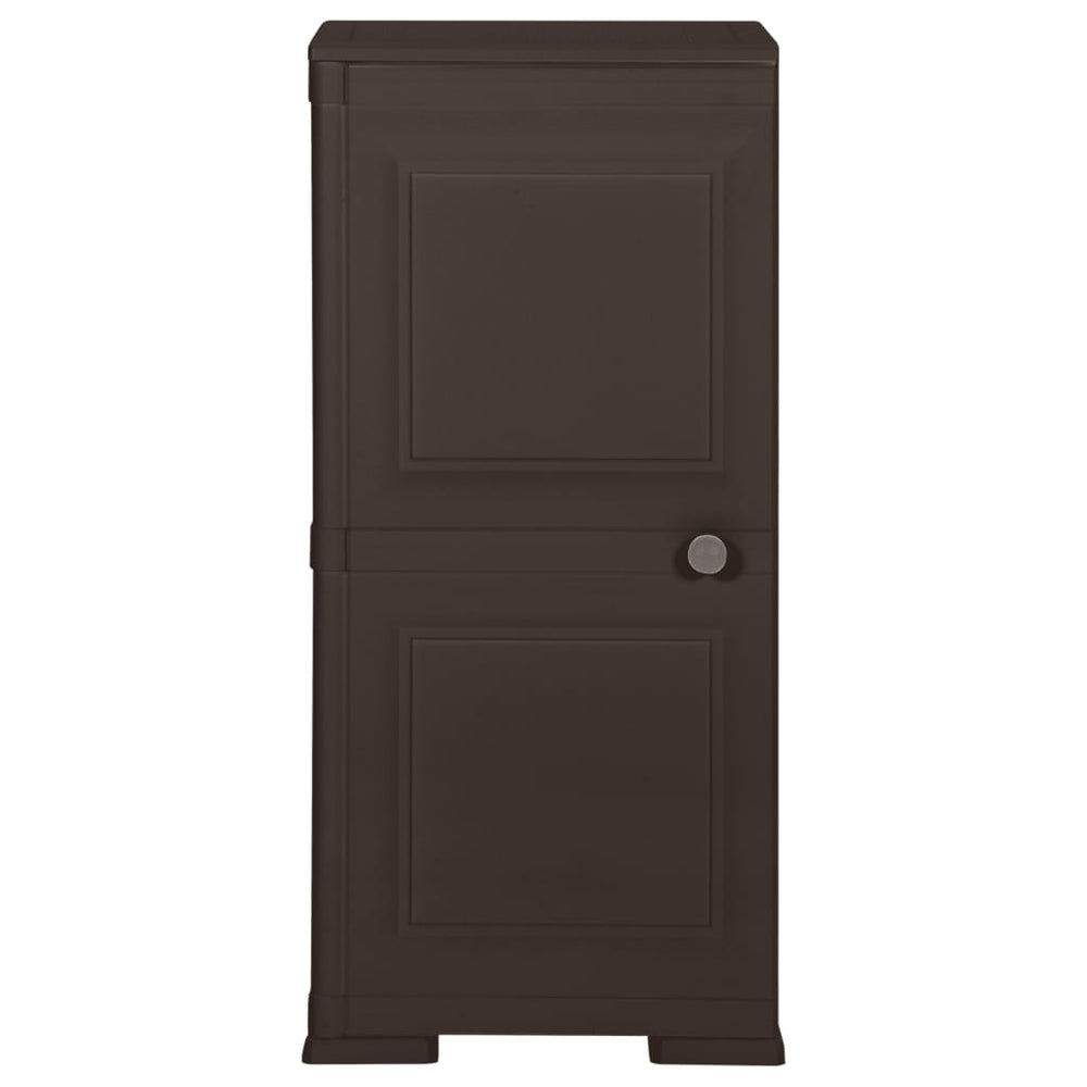 vidaXL Armoire en plastique 40x43x85,5 cm Design bois marron
