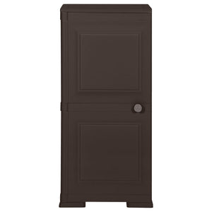 Kunststoffschrank Holzdesign Braun 40x43x85,5 cm